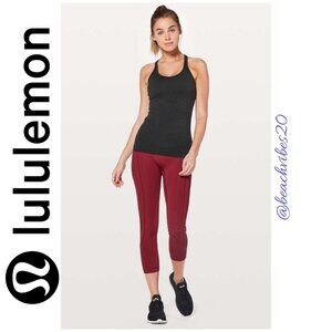 LULULEMON ATHLETICA Ebb To Street Tank II Black EUC 8 LL-186